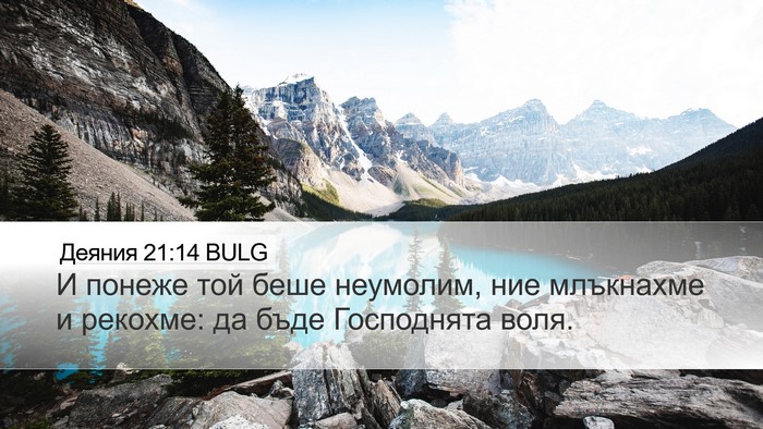 Деяния 21:14 BULG Bible Verse Image
