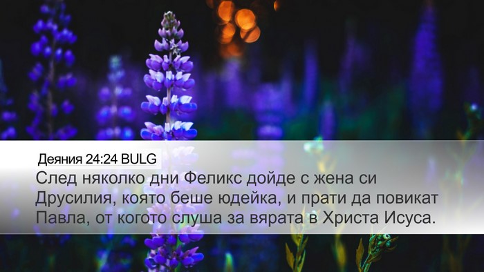 Деяния 24:24 BULG Bible Verse Image