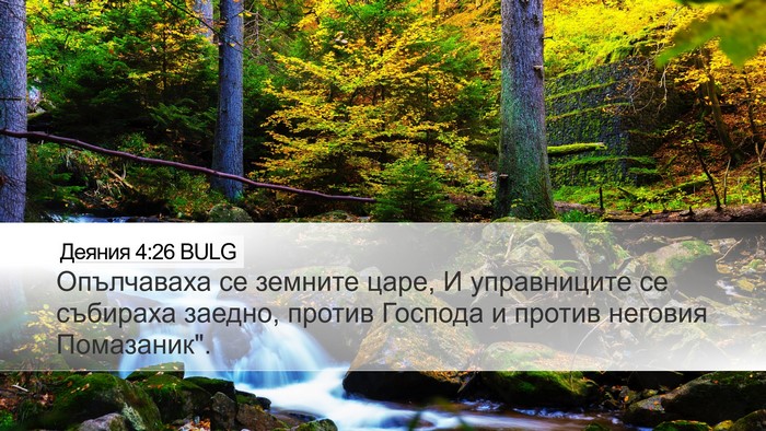 Деяния 4:26 BULG Bible Verse Image