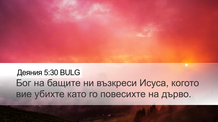 Деяния 5:30 BULG Bible Verse Image