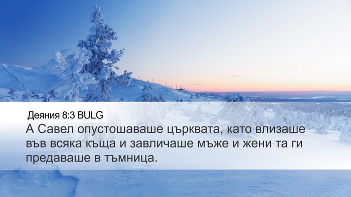 Деяния 8:3 BULG Bible Verse Image