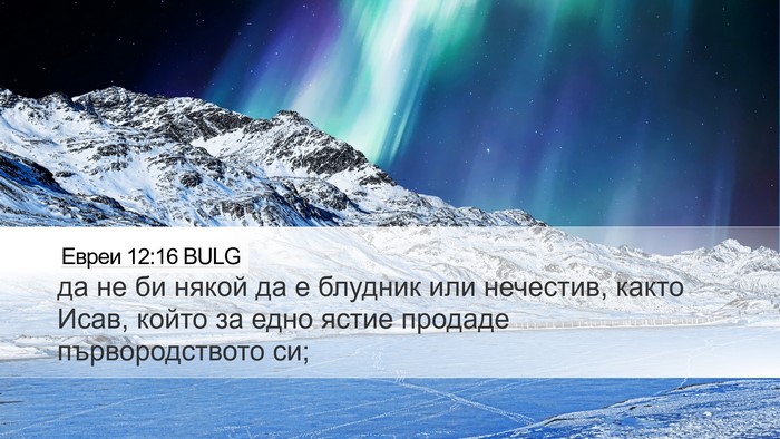 Евреи 12:16 BULG Bible Verse Image