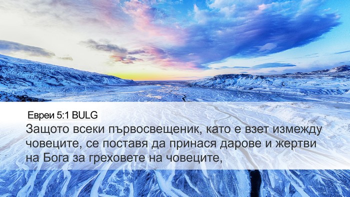 Евреи 5:1 BULG Bible Verse Image