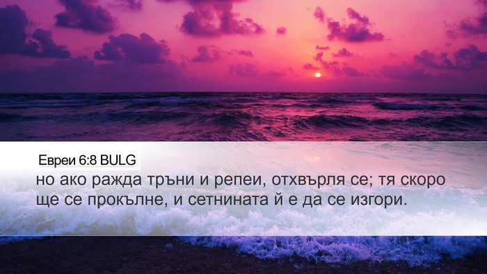 Евреи 6:8 BULG Bible Verse Image