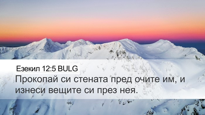 Езекил 12:5 BULG Bible Verse Image