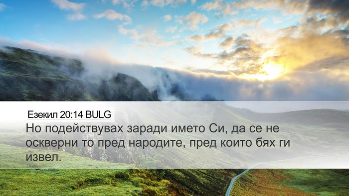 Езекил 20:14 BULG Bible Verse Image
