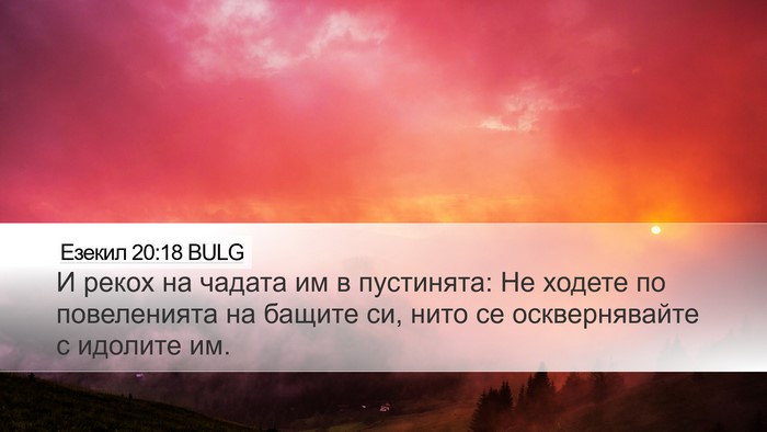 Езекил 20:18 BULG Bible Verse Image