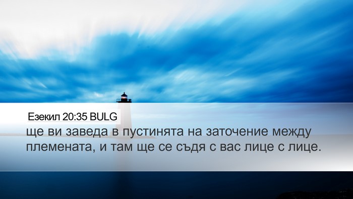 Езекил 20:35 BULG Bible Verse Image