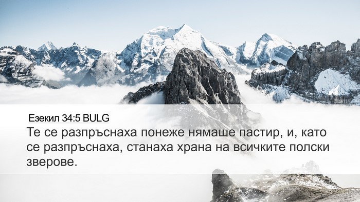 Езекил 34:5 BULG Bible Verse Image