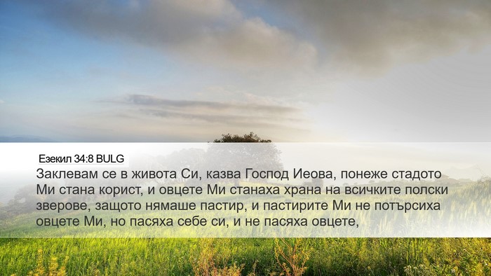 Езекил 34:8 BULG Bible Verse Image