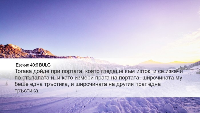 Езекил 40:6 BULG Bible Verse Image