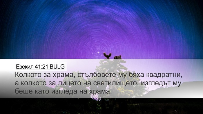 Езекил 41:21 BULG Bible Verse Image