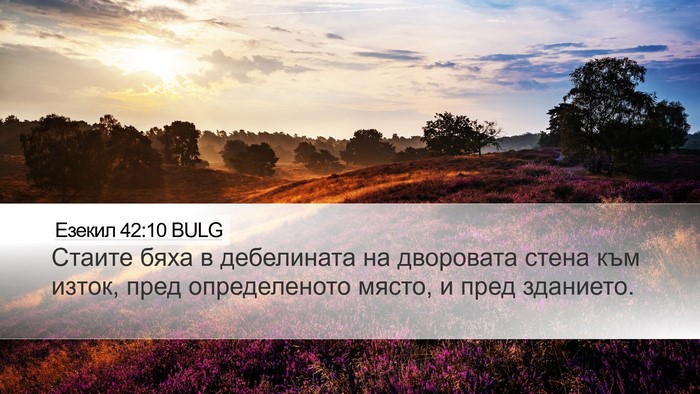 Езекил 42:10 BULG Bible Verse Image