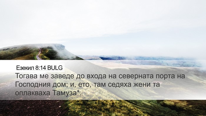 Езекил 8:14 BULG Bible Verse Image