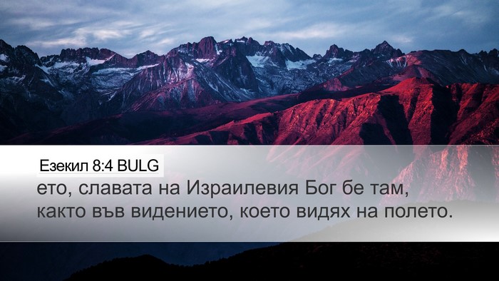 Езекил 8:4 BULG Bible Verse Image