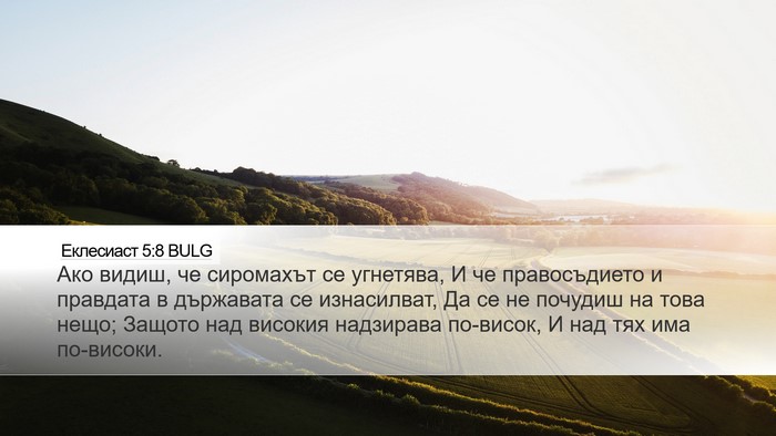 Еклесиаст 5:8 BULG Bible Verse Image