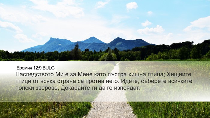 Еремия 12:9 BULG Bible Verse Image