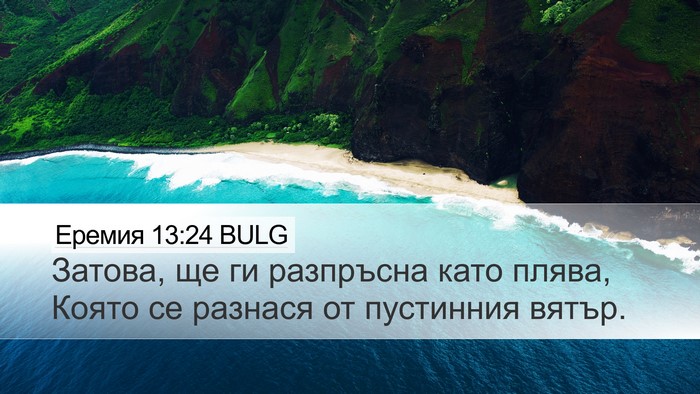 Еремия 13:24 BULG Bible Verse Image