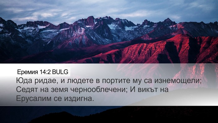 Еремия 14:2 BULG Bible Verse Image