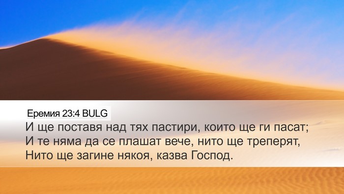 Еремия 23:4 BULG Bible Verse Image