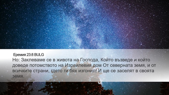 Еремия 23:8 BULG Bible Verse Image