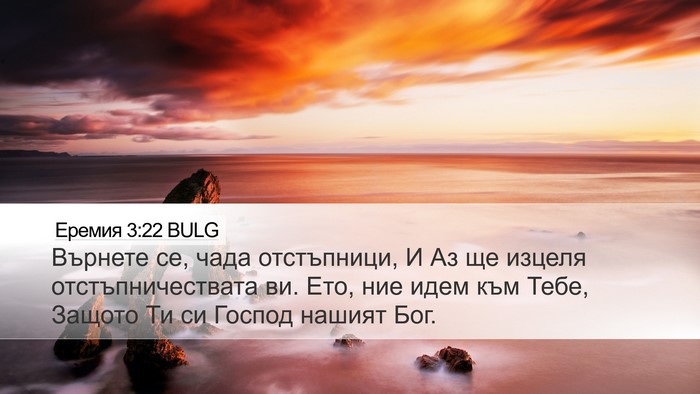Еремия 3:22 BULG Bible Verse Image
