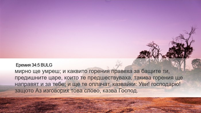 Еремия 34:5 BULG Bible Verse Image