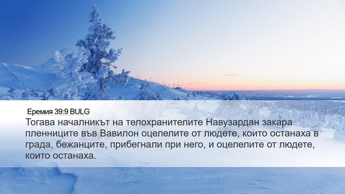 Еремия 39:9 BULG Bible Verse Image