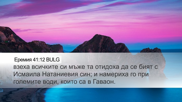 Еремия 41:12 BULG Desktop Wallpaper - взеха всичките си мъже та - Desktop Bible Verse Wallpaper
