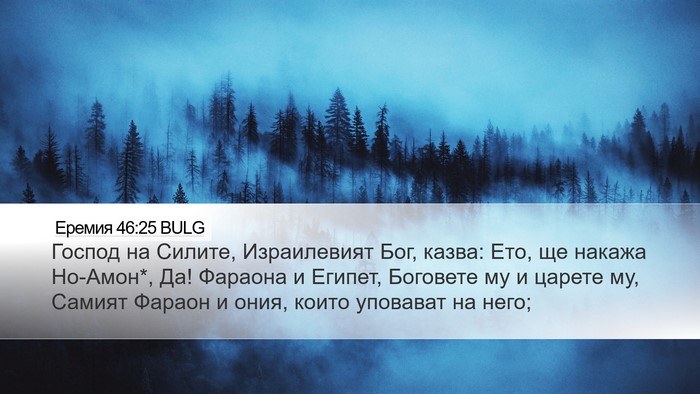 Еремия 46:25 BULG Bible Verse Image