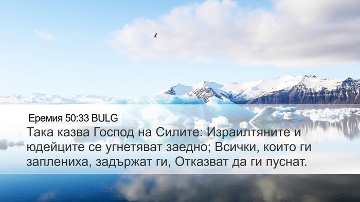 Еремия 50:33 BULG Bible Verse Image