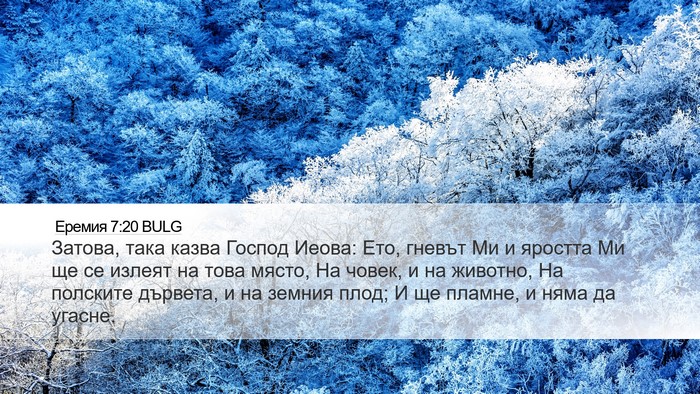 Еремия 7:20 BULG Bible Verse Image