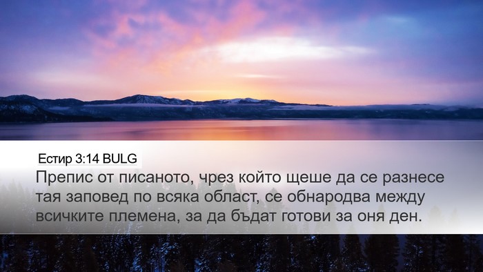 Естир 3:14 BULG Bible Verse Image