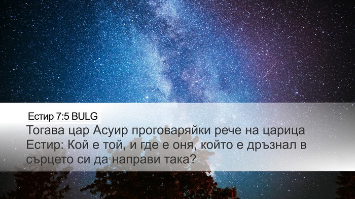 Естир 7:5 BULG Bible Verse Image