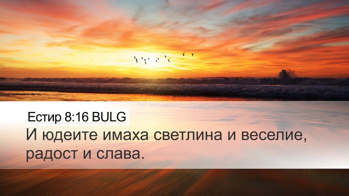 Естир 8:16 BULG Bible Verse Image