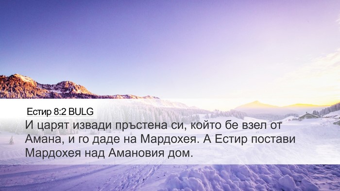 Естир 8:2 BULG Bible Verse Image