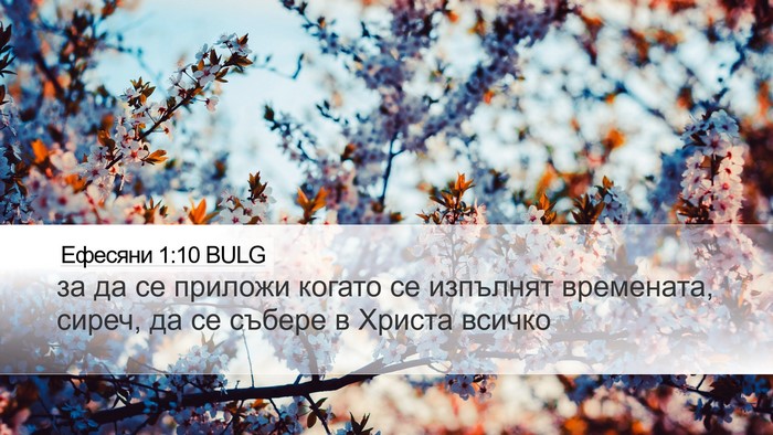 Ефесяни 1:10 BULG Bible Verse Image