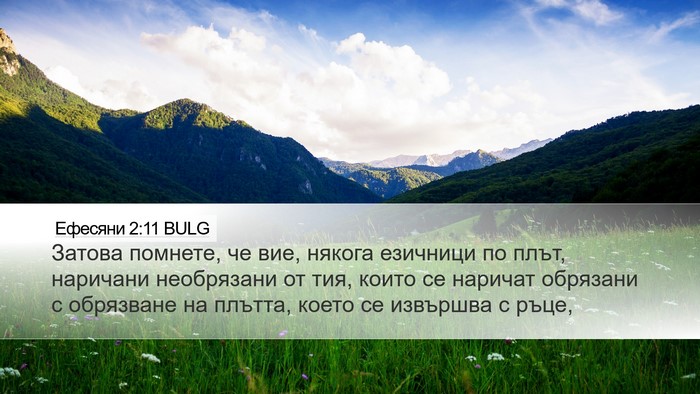 Ефесяни 2:11 BULG Bible Verse Image