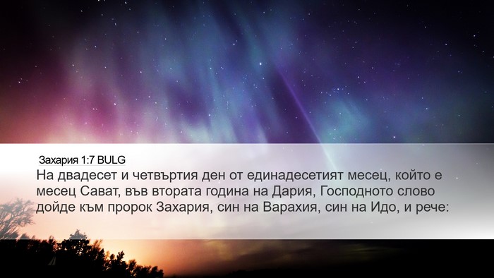 Захария 1:7 BULG Bible Verse Image