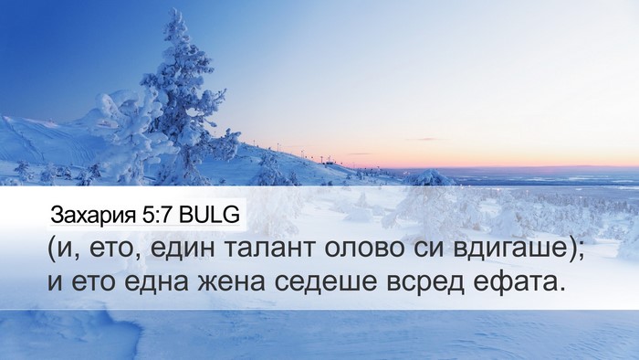 Захария 5:7 BULG Bible Verse Image