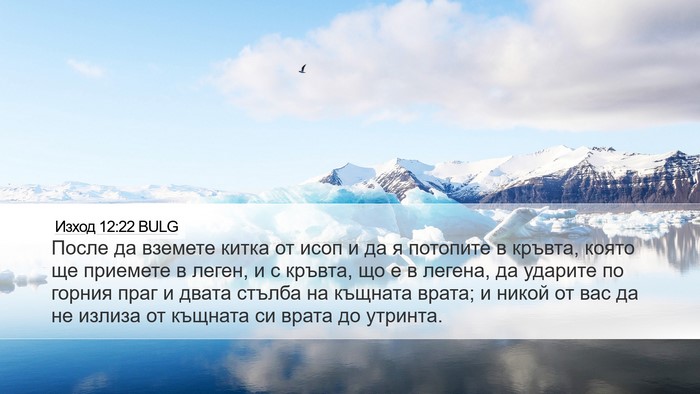 Изход 12:22 BULG Bible Verse Image