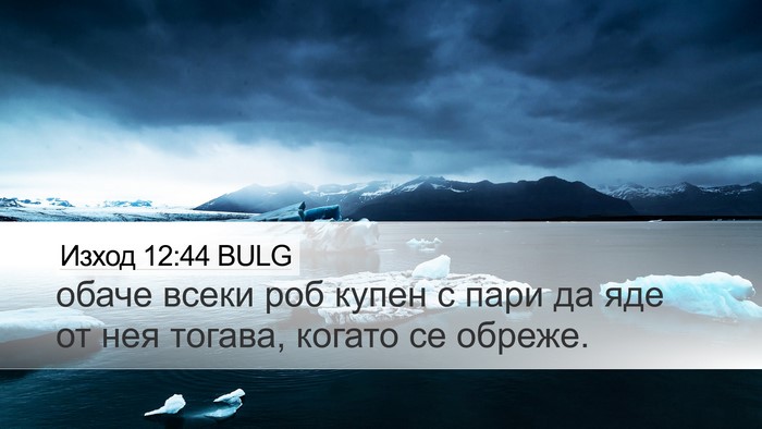 Изход 12:44 BULG Bible Verse Image
