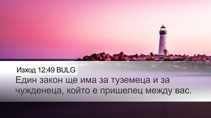 Изход 12:49 BULG Bible Verse Image