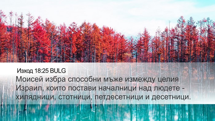 Изход 18:25 BULG Bible Verse Image