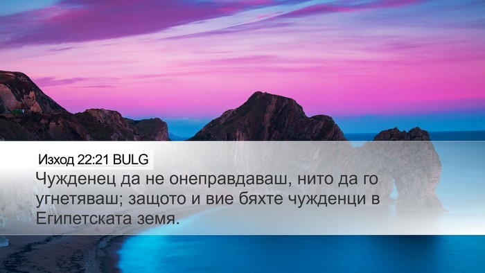 Изход 22:21 BULG Bible Verse Image