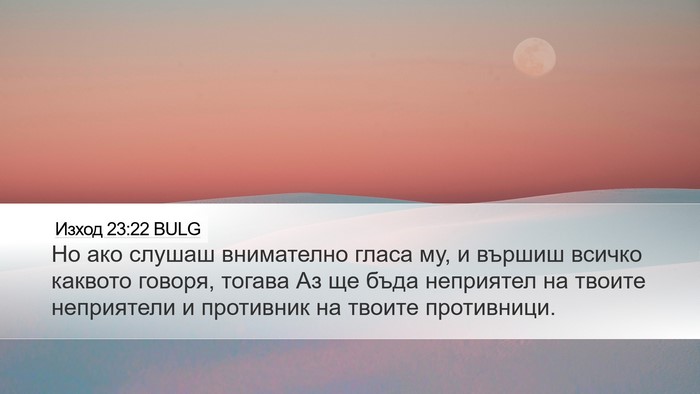 Изход 23:22 BULG Bible Verse Image