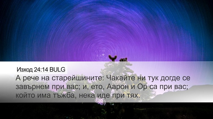Изход 24:14 BULG Bible Verse Image