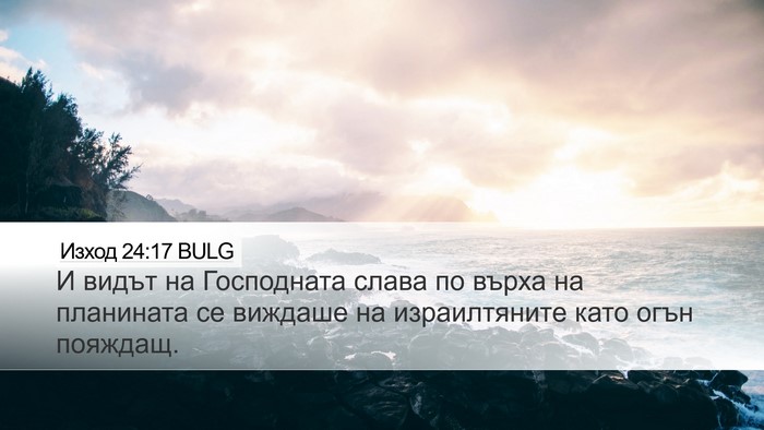 Изход 24:17 BULG Bible Verse Image