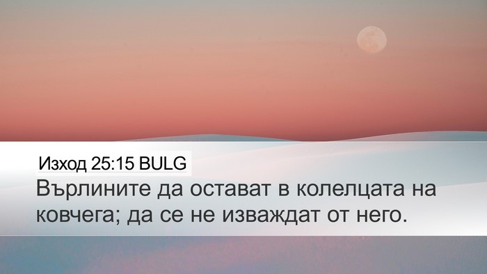 Изход 25:15 BULG Bible Verse Image