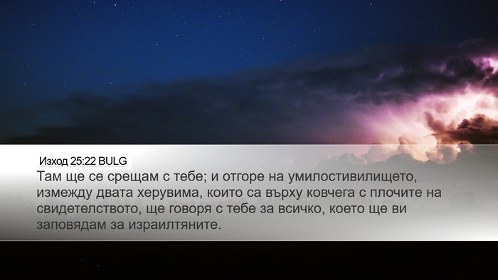 Изход 25:22 BULG Bible Verse Image